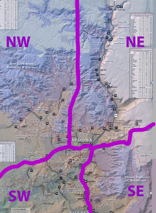 Sedona Hiking Trail Map