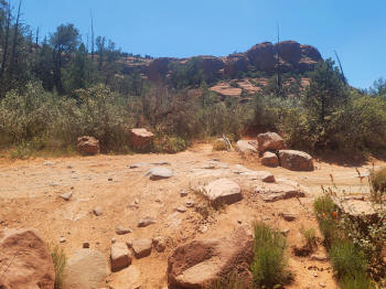 Crossing of Jeep Trail - Broken Arrow Trail Sedona, Az