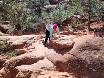 Decending Hog Heaven Trail 75