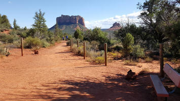 Bell Rock Pathway View of Bell Rock and  Courthouse Butte.