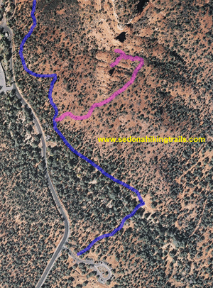 Boynton Canyon Trail Aerial Map