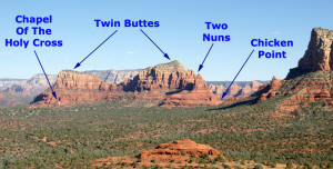 Twin Buttes and Chicken Point