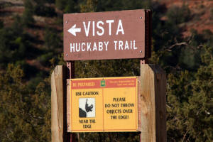 Trail Sign Huckyaby Trail