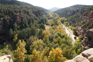 View Down Oak Creek Canyon
