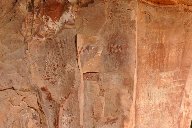 Fourth Picture of Pictographs at Palatki Heritage Site's Ceremonial Place