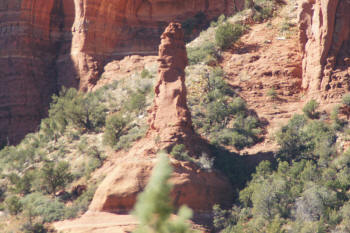 Soldier Pass - Man Rock Formation