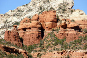 looking East from lower part of Soldier Pass Trail.