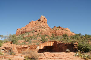 The Sphinx Rock Fromation and Devil's Kitchen Sink Hole.