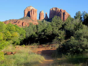 View of Cathedral Rock at Trails End