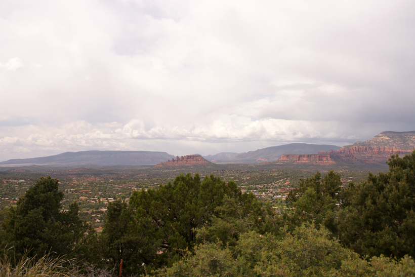 Air Port Loop Trail Parking Lot -- View to the Northwest