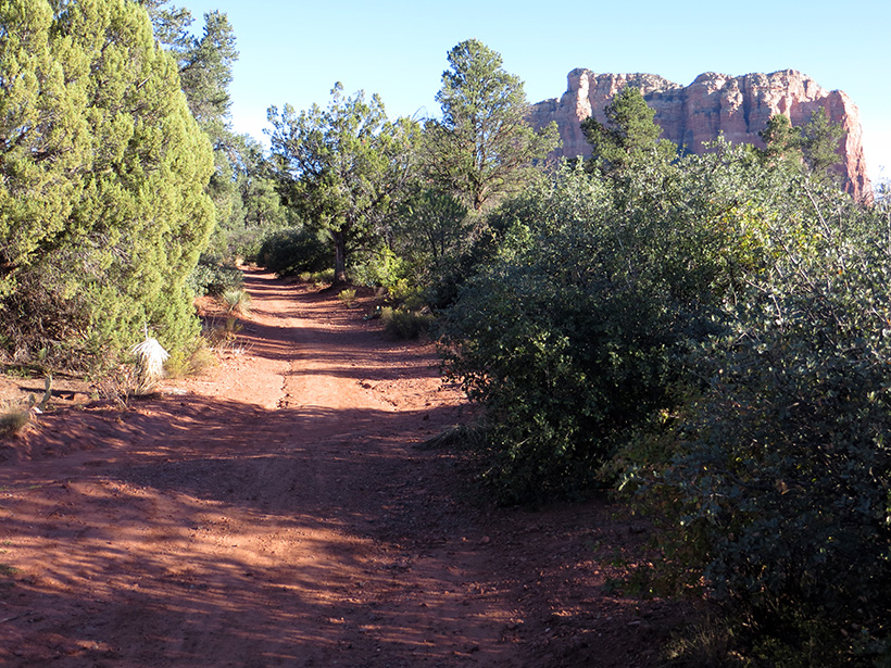 Bell Rock Pathway - Cathedral Rock Starting to Appear
