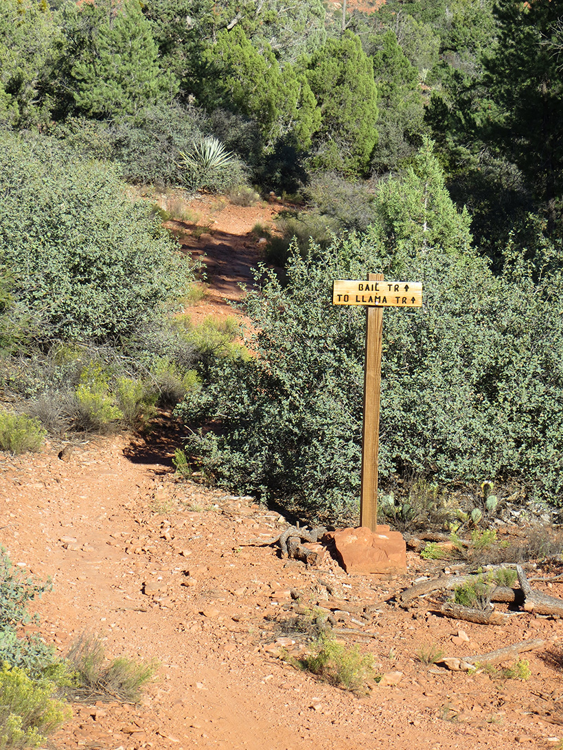 Bell Rock Pathway - Bail Trailsign