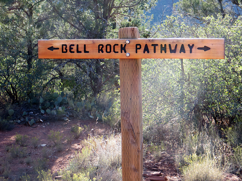 Bell Rock Pathway Trail Sign