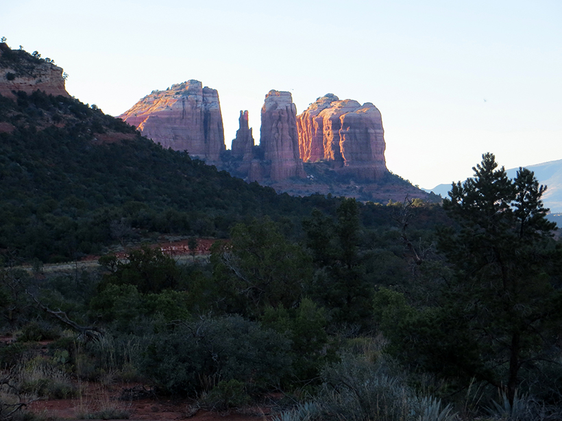 Telephoto view of Cathedral Rock - From Bell Rock Pathway