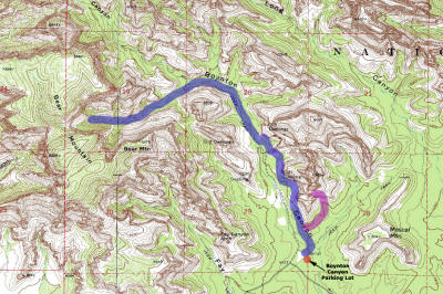Boynton Canyon Topo Map