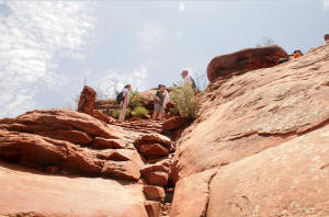 Second Plateau of the Steep Part of Cathedrial Trail, Sedona Arizona