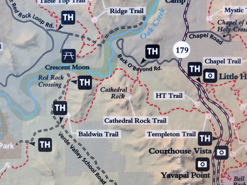 Cathedral Rock TopGraphic Map