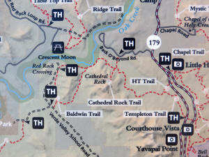 Cathedral Rock Map
