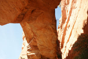 Under Fay Canyon Arch Looking Up