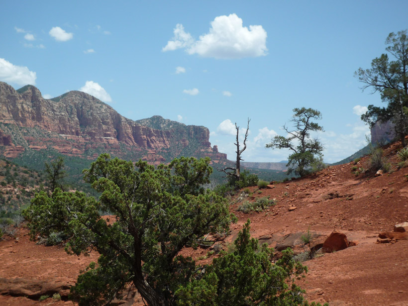 View to the Southeast from the base of Cathedral Rock